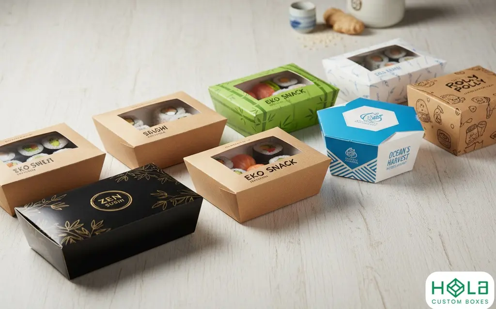 custom sushi packaging boxes wholesale